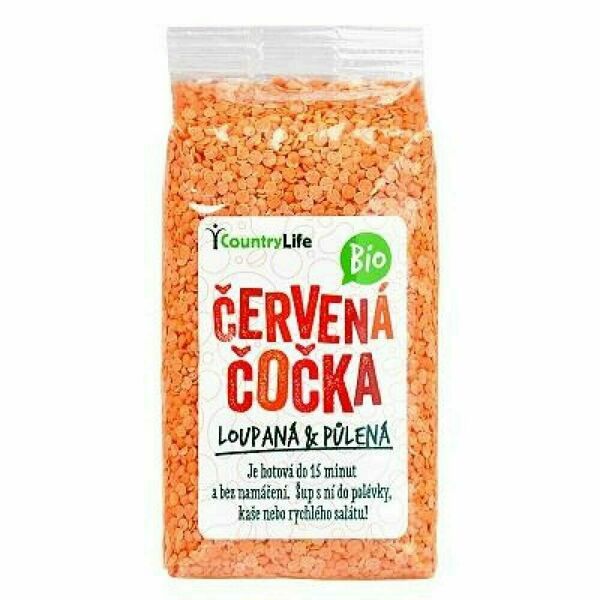 COUNTRY LIFE Čočka červená půlená 500 g BIO porovnat ceny