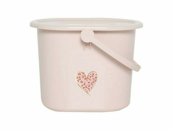 Bébé-Jou Kyblík na pleny s víkem Leopard Pink porovnat ceny