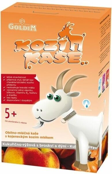 Kozí kaše kukuřično-rýžová s broskví a dýní 225g porovnat ceny