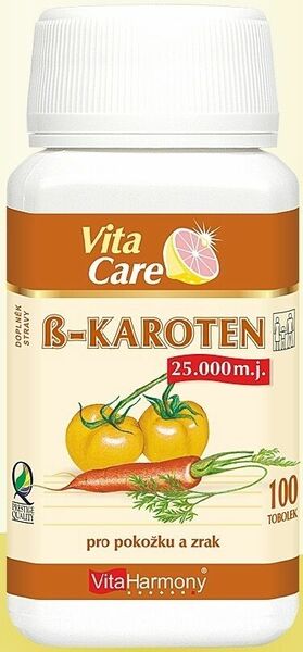 VitaHarmony Beta karoten 25000mj tob.100 porovnat ceny