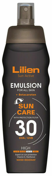 Lilien Sun active emulsion SPF 30 200ml porovnat ceny