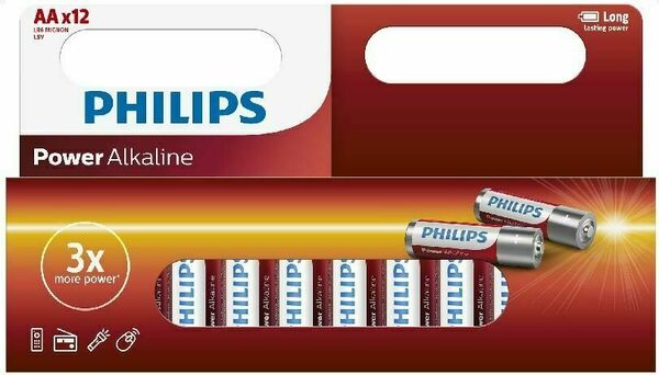 Philips Alkalické baterie LR6P12W/10 12ks porovnat ceny