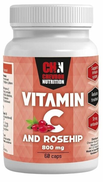 Chevron Nutrition Vitamin C & Rosehip 800mg 60 kapslí porovnat ceny