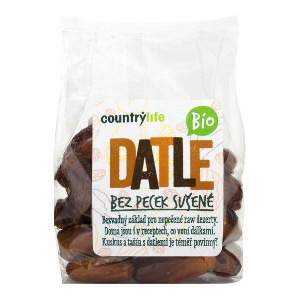 COUNTRY LIFE Datle sušené bez pecek 250 g BIO porovnat ceny