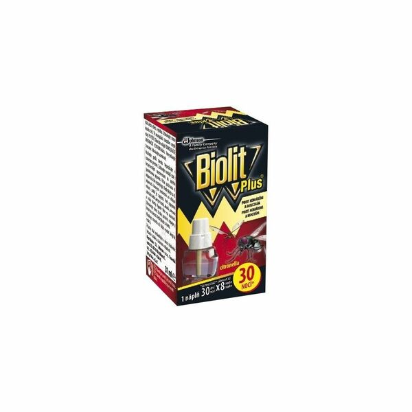 Biolit Náhradní tekutá náplň citron na komáry a mouchy, 30 nocí, 27ml porovnat ceny