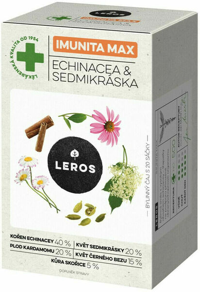 LEROS Imunita MAX prohřátí Echinacea & Sedmikráska 20x1,2g porovnat ceny