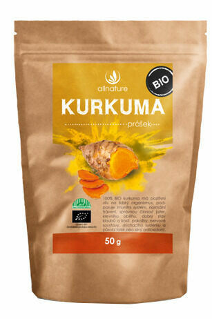 Allnature Kurkuma prášek BIO 50g porovnat ceny
