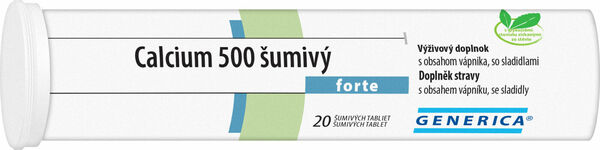 Generica Calcium 500 šumivý forte 20 šumivých tablet porovnat ceny