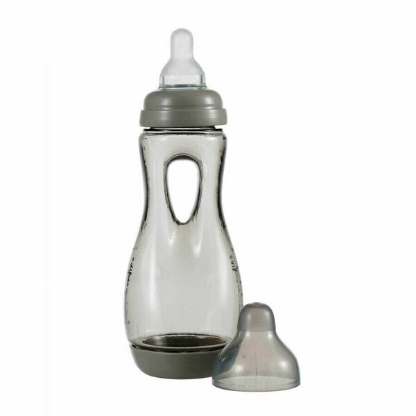 Difrax Lehce uchopitelná dětská lahvička, antikolik, šedá, 240ml porovnat ceny