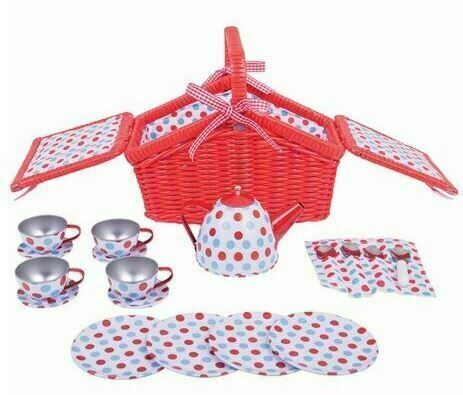 Bigjigs Toys Dřevěné hračky - Čajová sada v piknikovém koši porovnat ceny
