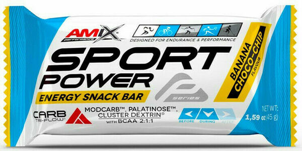 AMIX, Sport Power Energy Snack Bar, Banán-čokoláda, 45g porovnat ceny