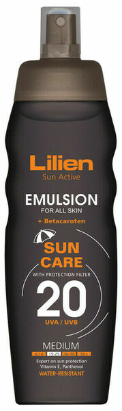 Lilien Sun active emulsion SPF 20 200ml porovnat ceny