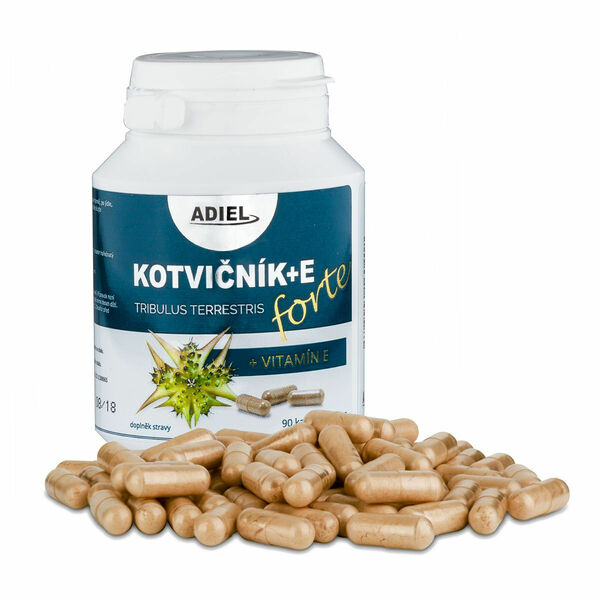Adiel Kotvičník zemní FORTE s vitamínem E 90 kapslí porovnat ceny