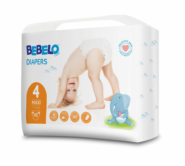 BEBELO Care Diapers Maxi 4 dětské pleny 48 ks porovnat ceny