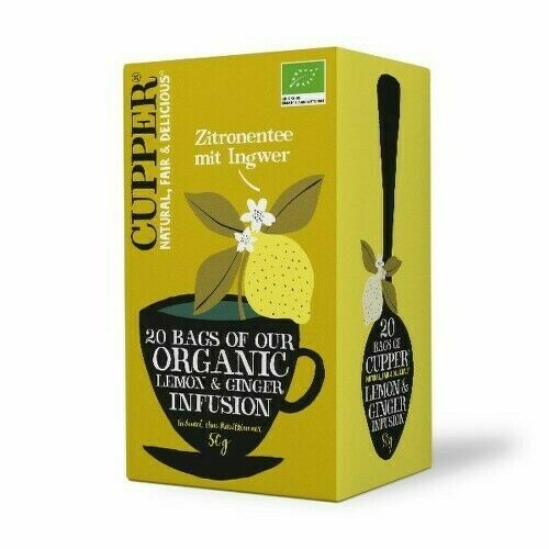 Cupper BIO čaj Lemon & Ginger 20 n.s. porovnat ceny