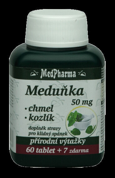 MedPharma Meduňka+Chmel+Kozlík 67 tablet porovnat ceny