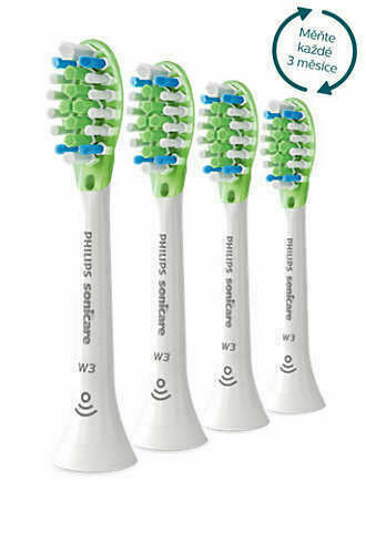 Philips Sonicare W3 Premium White Standardní velikost kartáčku 4 ks HX9064/17 porovnat ceny