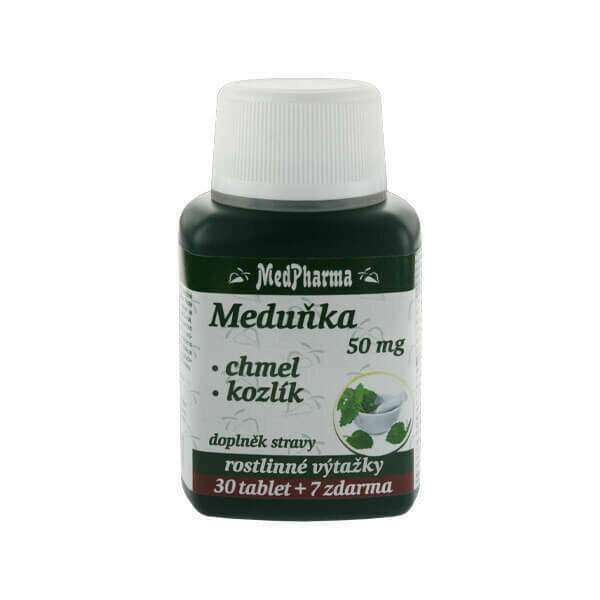 MedPharma Meduňka+Chmel+Kozlík 37 tobolek porovnat ceny