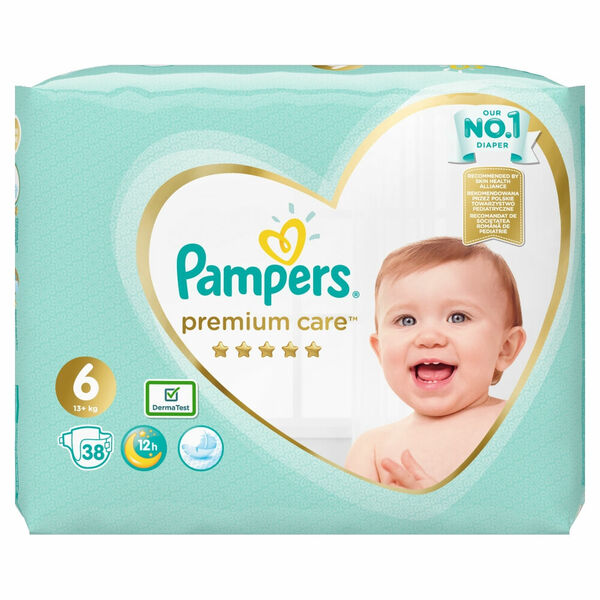 PAMPERS Premium Care vel.6 Value Pack 13+kg 38 ks porovnat ceny