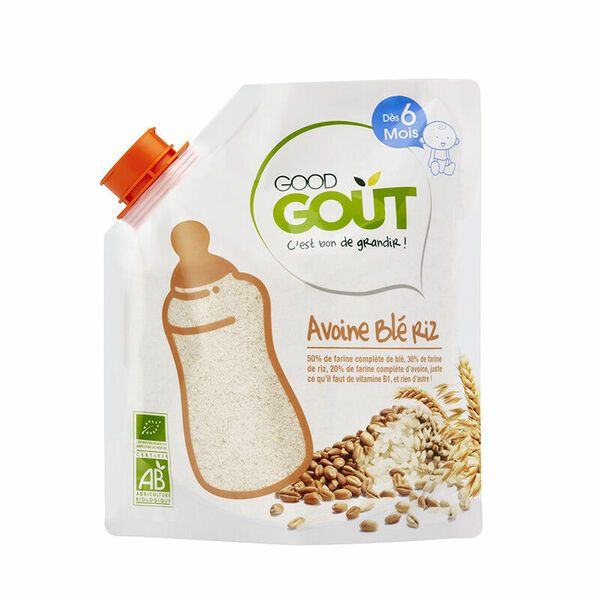 Good Gout BIO Dětská ovesná, pšeničná a rýžová instantní kaše v prášku 200g porovnat ceny