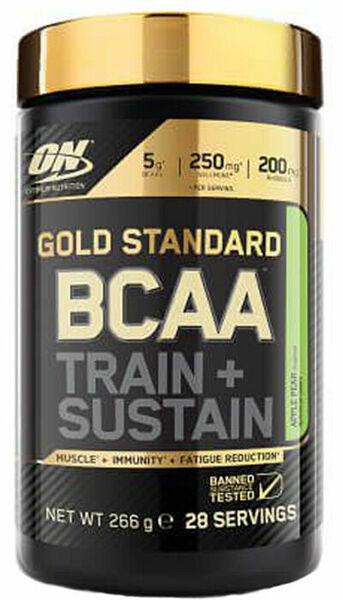 Optimum Nutrition Gold Standard BCAA Train Sustain apple pear 266g porovnat ceny
