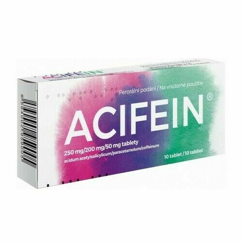 ACIFEIN 250MG/200MG/50MG neobalené tablety 10 porovnat ceny