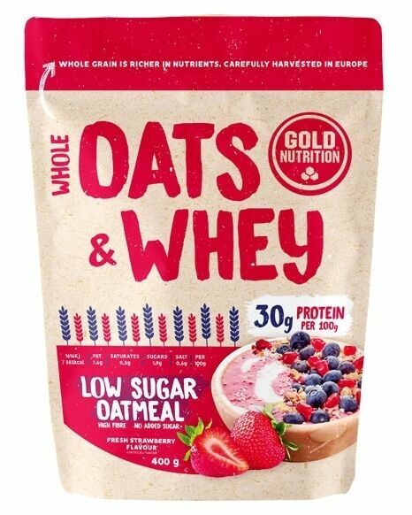 GoldNutrition Oats & Whey jahoda 400g porovnat ceny