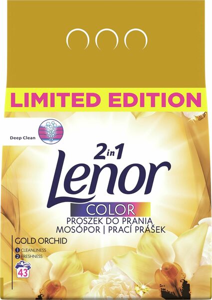 Lenor 2v1 prací prášek Color, Gold Orchid (43 pracích dávek), 2,795kg porovnat ceny