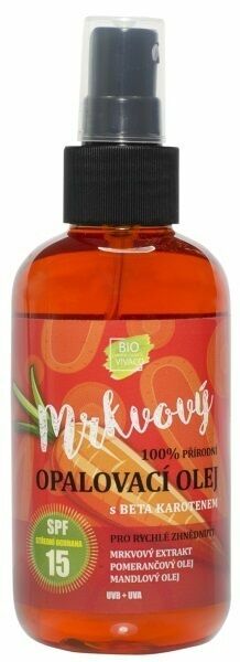 Vivaco Bio  BIO VIVACO Přírodní opalovací mrkvový olej SPF15 150ml porovnat ceny