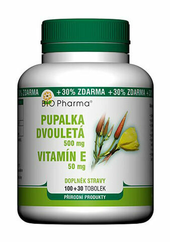BIO Pharma Pupalka dvouletá 500mg+Vitamín E 50mg 100+30 tobolek porovnat ceny