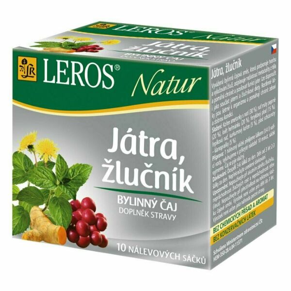 LEROS NATUR Játra, žlučník 10 sáčků porovnat ceny