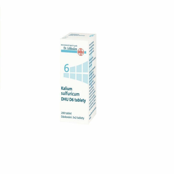 DR. SCHÜSSLERA Kalium sulfuricum DHU D6 No.6 200 tablet porovnat ceny