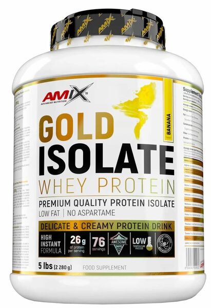 Amix Gold Whey Protein Isolate, Banán 2280g porovnat ceny