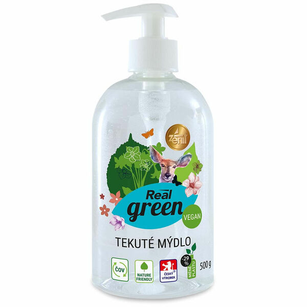 REAL GREEN CLEAN Tekuté mýdlo s pumpou 500 g porovnat ceny