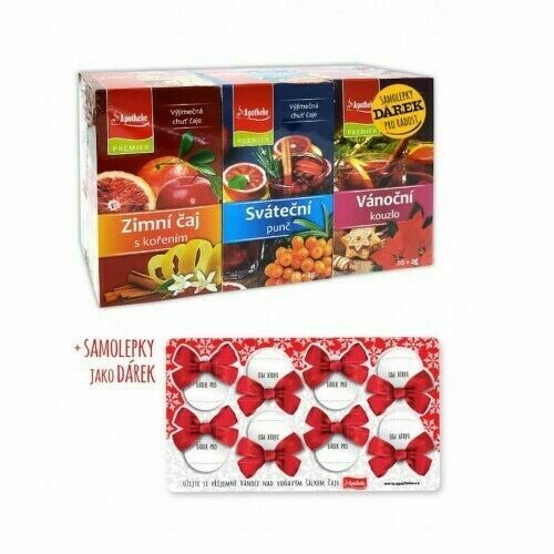 Apotheke Zimní/Sváteční/Vánoční čaj+dárek 3x20x2g porovnat ceny