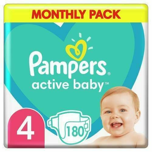 Pampers Active Baby Pleny 4 Maxi 8-14kg 180 ks porovnat ceny