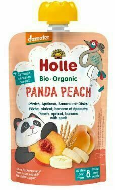Holle Bio pyré - Panda Peach-Broskev, meruňka a banán se špaldou 100g porovnat ceny