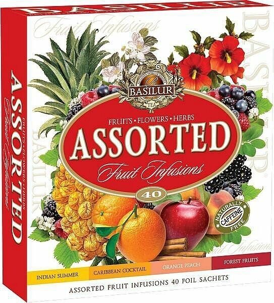 BASILUR Fruit Infusions Assorted 40 gastro sáčků porovnat ceny