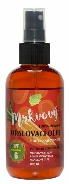 Vivaco Bio  BIO VIVACO Přírodní opalovací mrkvový olej SPF6 150ml porovnat ceny