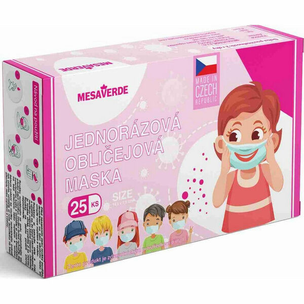 MESAVERDE Dětská rouška dívčí Mix 25 kusů porovnat ceny