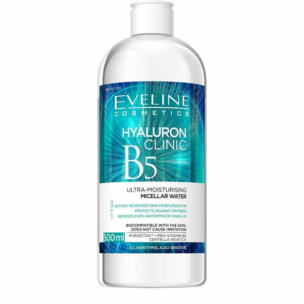 Eveline Cosmetics  Eveline Hyaluron Clinic micelární voda 500ml porovnat ceny