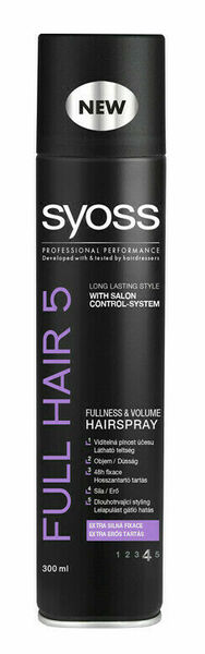 Syoss Full Hair 5 lak na vlasy pro objem a plnost účesu 300ml porovnat ceny