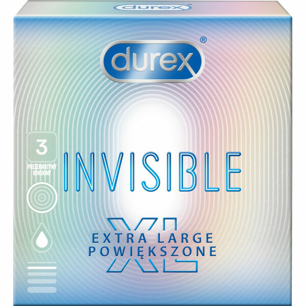 Durex Invisible XL Kondomy 3ks porovnat ceny