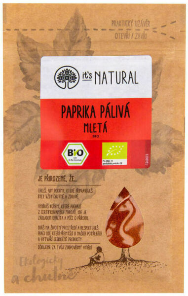 It’s NATURAL Paprika mletá pálivá BIO 15g porovnat ceny