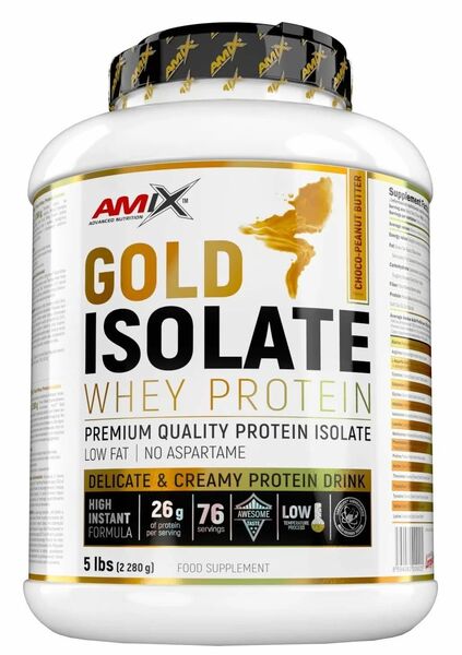 Amix Gold Whey Protein Isolate, Čokoláda-Arašídové máslo 2280g porovnat ceny