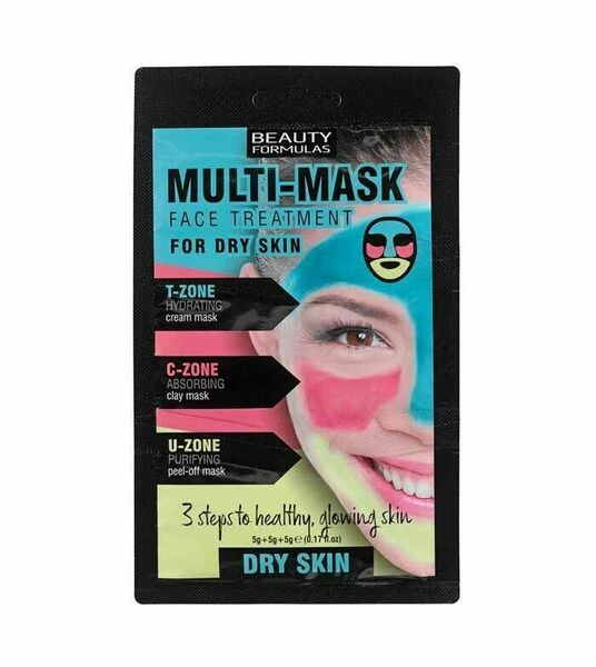 BeautyFormulas  Beauty Formulas Třízónová pleťová maska pro suchou pleť 3x5g porovnat ceny