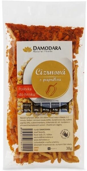 Damodara Instantní polévka cizrnová s paprikou 38g porovnat ceny