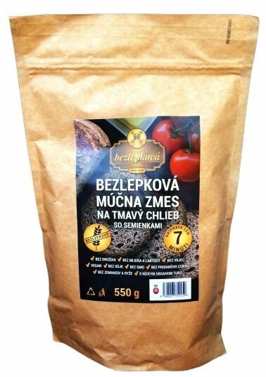 Najtelo  Bezlepková moučná směs na vícezrnný tmavý chléb 550g porovnat ceny