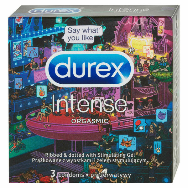 Durex Emoji Intense Orgasmic 3ks porovnat ceny