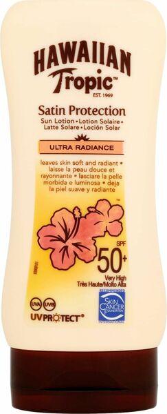 Hawaiian Tropic mléko na opalování SPF 50+ Satin Protection 180ml porovnat ceny